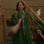 Elsbeth’s green teddy coat on Elsbeth