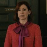 Elsbeth’s pink tweed jacket on Elsbeth