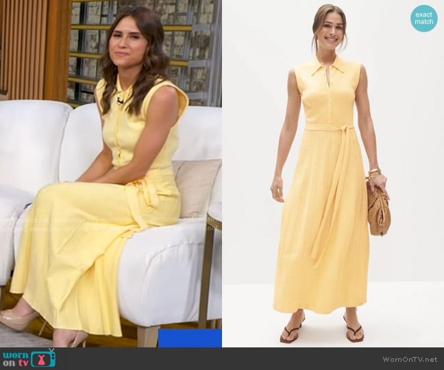 En Saison Palazzo Knit Midi Dress worn by Sophie Flay on Good Morning America