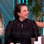 Enza Dolce Nini’s black lace top on The View
