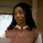 Faith’s coral textured vest on Will Trent