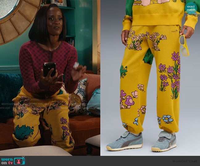 Fenty x Puma Knit Sweatpants worn by Olympia (Skye P. Marshall) on Matlock