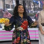 Sheinelle’s floral and animal print shirtdress on Today