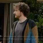 Flynn’s argyle cardigan on 9-1-1