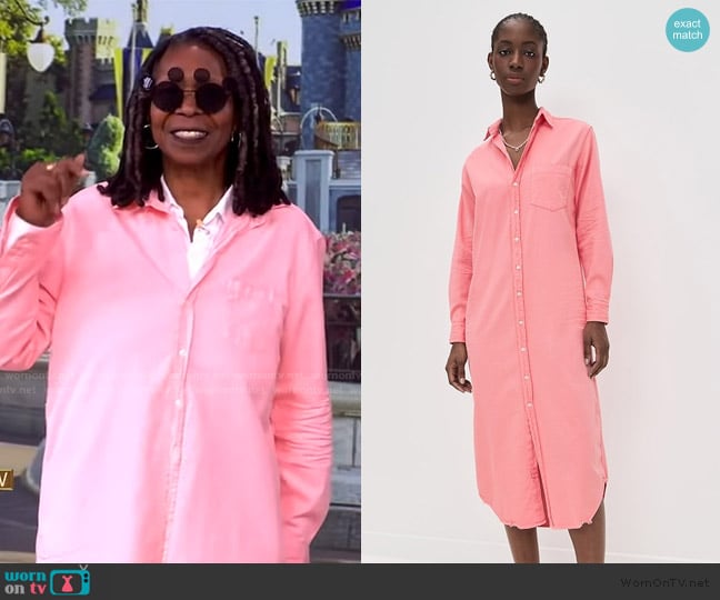 Frank and Eileen Maxi Shirtdress worn by Whoopi Goldberg on The View