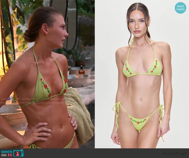 Frankies Bikinis Nick Skimpy Triangle Bikini Top worn by Charley Manley on Southern Charm
