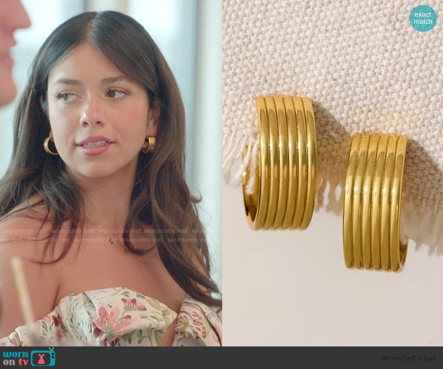 Free People ALV Statement Hoops worn by Jen Affleck on The Secret Lives of Mormon Wives