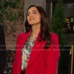 Gabi’s pink coat on Days of our Lives
