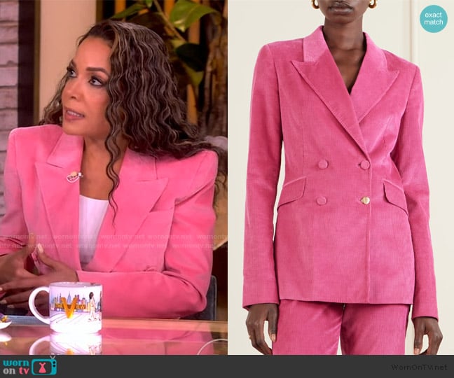 Sunny’s pink corduroy blazer on The View