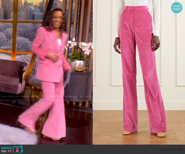 Sunny’s pink corduroy pants on The View