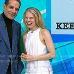 Celia Keenan-Bolger’s white pleated dress on Today