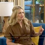 Gemma's brown belted dress on The Neighborhood