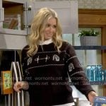 Gemma's brown horse sweater on The Neighborhood