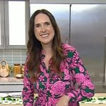 Gemma Stafford’s green and pink floral shirtdress on Today