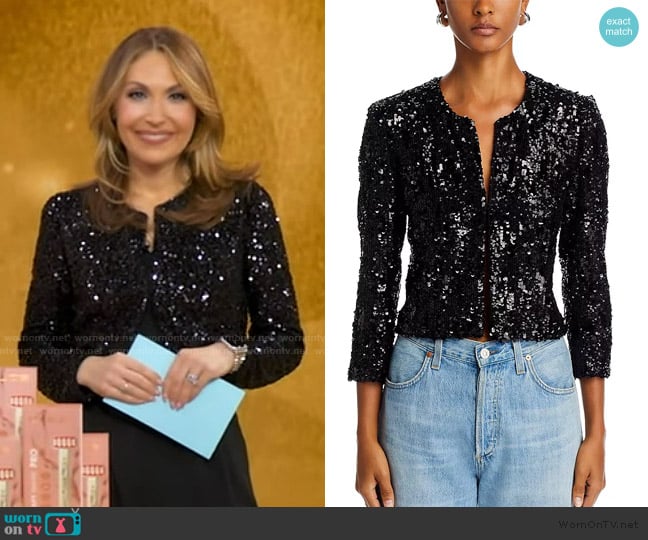 Generation Love Adalee Sequined Jacket worn by Lori Bergamotto on Good Morning America