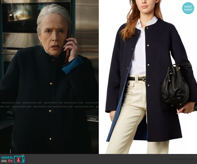 Gerard Darel Nadra Wool Coat worn by Madeline Matlock (Kathy Bates) on Matlock