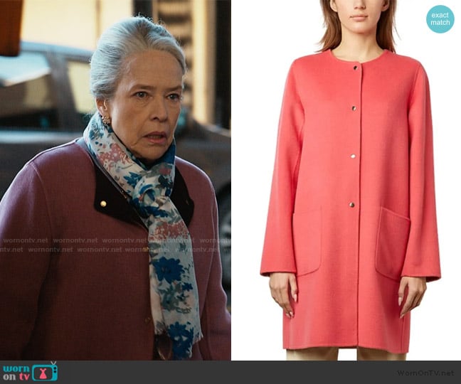 Gerard Darel Nadra Wool Coat worn by Madeline Matlock (Kathy Bates) on Matlock