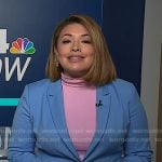 Gilma’s blue blazer on NBC News Daily