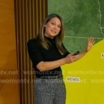 Ginger’s grey button detail pants on Good Morning America