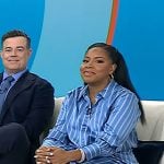 Sheinelle’s gold strappy heel sandals on Today