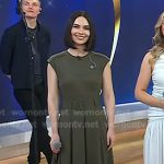 Mairéad Carlin’s green belted midi dress on Today