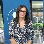 Savannah’s white leopard print wrap dress on Today