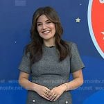 Adrianna’s grey herringbone dress on Today