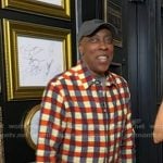 Arsenio Hall’s check button down shirt on Good Morning America