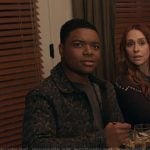 Harry’s navy camo print jacket on 9-1-1