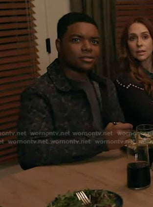 Harry's navy camo print jacket on 9-1-1