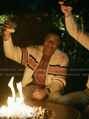 Harry's white and orange knit jacket on 9-1-1