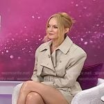 Heather Graham’s beige trench romper on Today