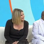 Jenna’s brown suede heel sandals on Today