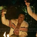 Harry’s white and orange knit jacket on 9-1-1