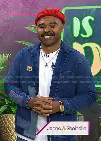 Hilton Carter's patchwork denim jacket on Today