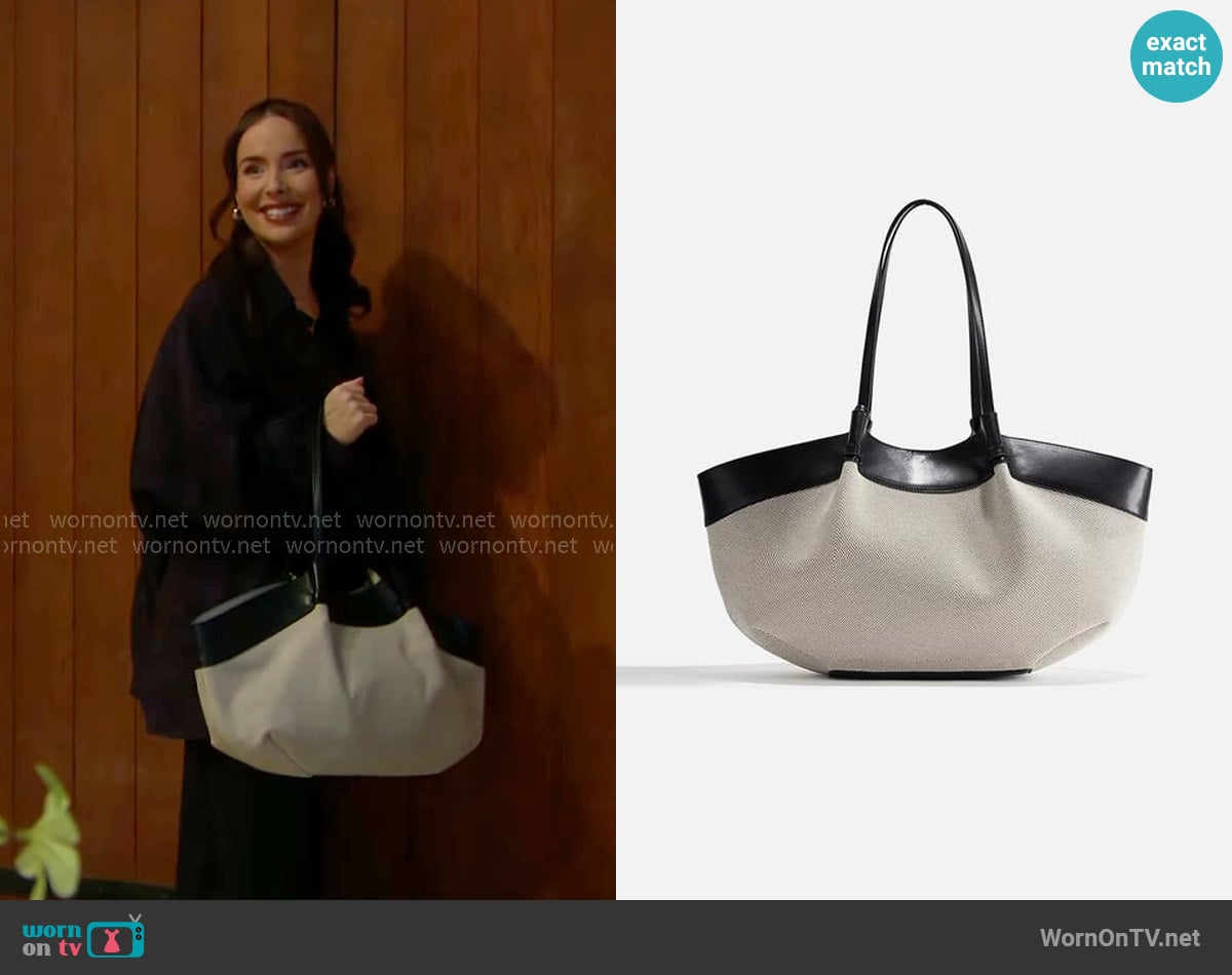 H&M Shopper with Pouch worn by Ivy Forrester (Ashleigh Brewer) on The Bold and the Beautiful