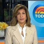 Hoda’s beige blazer and wide-leg pants on Today