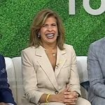 Hoda’s beige blazer and wide-leg pants on Today