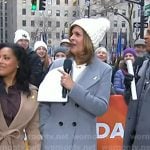 Hoda’s grey coat on Today