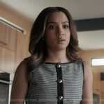 May’s black houndstooth vest on 9-1-1