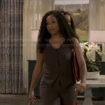 Naomi’s striped vest top on Beyond the Gates