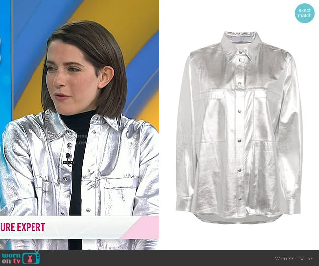 Iro Nazil Leather Overshirt worn by Daryl Carp on Today