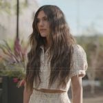 Jessi’s tweed crop top and mini skirt on The Secret Lives of Mormon Wives