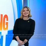 Jenna’s black lace skirt dress on Today