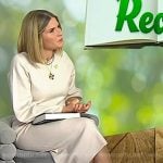 Jenna’s white buckle slingback pumps on Today