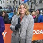 Jenna’s grey mohair coat on Today