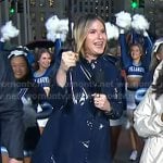 Jenna’s navy rain coat on Today