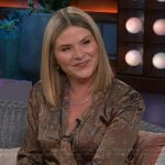 Jenna’s paisley print satin top and skirt on The Kelly Clarkson Show