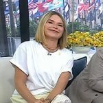 Jenna’s pink patent slingback pumps on Today