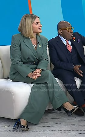 Jenna’s black bow heel pumps on Today